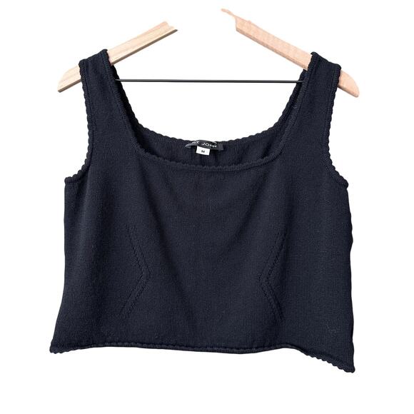 St. John Tops - St. John Black Knit Crop Tank - M